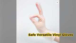 Vinyl-Handschuhe, blau, schwarz, transparent, lebensmittelecht, DJ