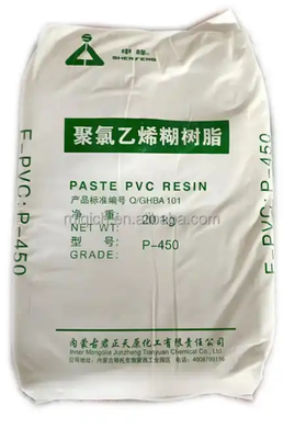 Junzheng P-450 PVC-Harz in Pastenqualität mit K-Wert 65, geringem Gehalt an flüchtigen Bestandteilen und kontrollierbarer Pastenviskosität
