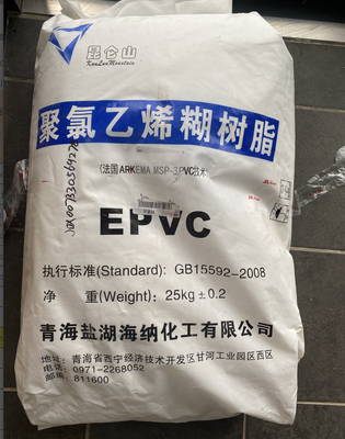 Qinghai Yanhu PB1302 PVC-Harz mit K-Wert 74 für die Verwendung in Plastisolen mit ultrageringer Viskosität und hoher Weißheit