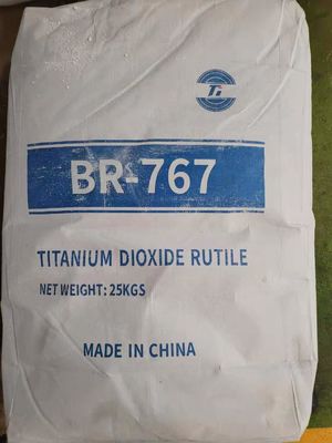 BR-767 Rutil-Titandioxid-TiO2-Pigment mit Si-Al-Verbundbeschichtung, hohe Rutilumwandlung ≥98,5 % und Partikelgröße von 0,22-0,28 µm