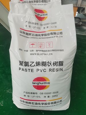 Langhui LF-51L Niedrigviskosität PVC-Pastenharz mit hoher Siebgeschwindigkeit und hervorragender Wärmestabilität