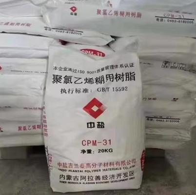 CPM-31 PVC-Pastenharz mit 1200-1400 Polymerisation, 2,0-4,0 Pa.s B-Viskosität und ≤ 10 ug/g Rest-VCM