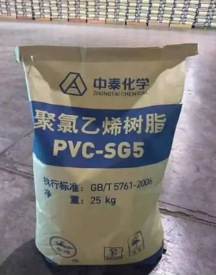 ZHONGTAI SG-5 PVC-Harz mit K-Wert 67, geringem Restgehalt an Vinylchlorid 1 mg/kg und hoher thermischer Weißheit 85%